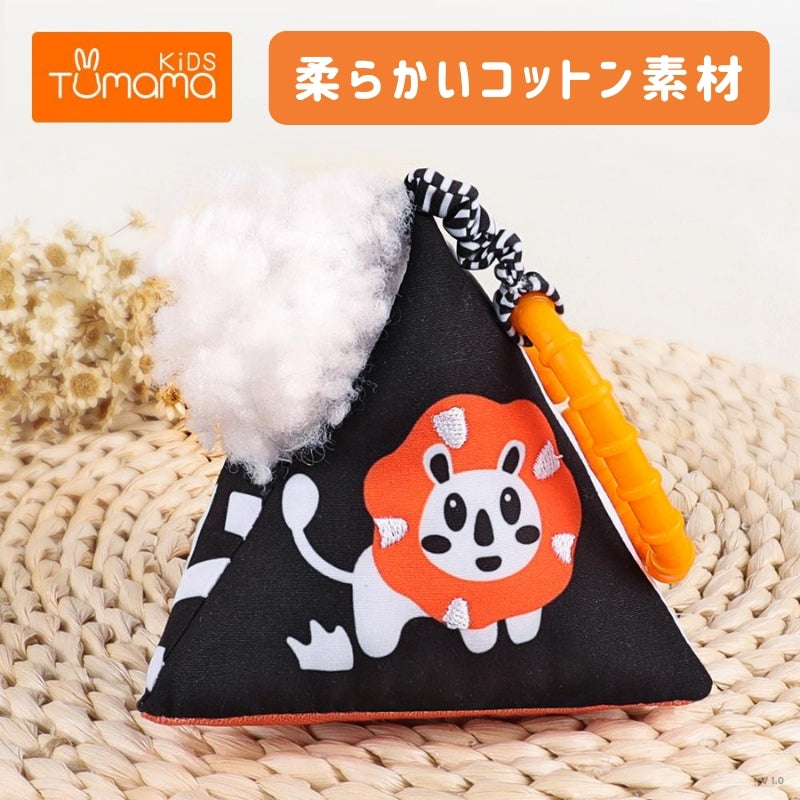 白黒ハンギングコットンラトル