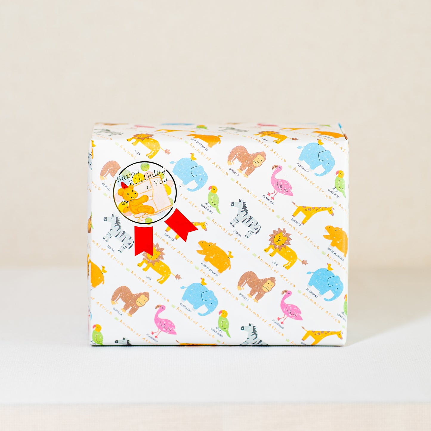 アニマル柄ラッピング